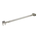 C2704, FRAMELESS SHOWER DOOR, ROUND FIXED PANEL GLASS TO GLASS SUPPORT BAR — C2704A