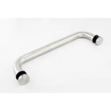 CM16512, Singled Side, Ø 1"X 12"(CTC), Solid Aluminum Straight Pull Handles. Clear Anodized — CM16512-AL — Clear Anodized
