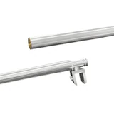 C2701, FRAMELESS SHOWER DOOR ROUND FIXED PANEL WALL TO GLASS SUPPORT BAR — C2701A