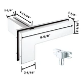 CPH41RH Sidelite Transom Pa — CPH41RH — Polished Stainless Steel