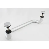 CM17410, Ø 1 X 10"(CTC), Solid Aluminum Singled-Side Offset Pull Handles
