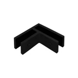 CGTG90, 90 degree corner Railing clamp, glass to glass — CGTG90 — Matte Black