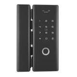 CSGLG200, APP Remote Control Smart Fingerprint Password Code Lock For Grille Metal Push Sliding Door — CSGLG200-MB — Black