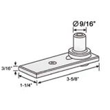 C1NT403, Adjust Pivot — C1NT403 — Brushed Stainless Steel