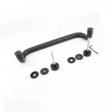 CM17412, Ø 1 X12"(CTC), Solid Aluminum Singled-Side Offset Pull Handles — CM17412-MB — Matte Black
