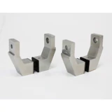 CSQOF, Offset Mount Mid-Post for Square Ladder Pulls (1 Set) — CSQOF-SSS — Brushed Stainless Steel