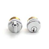 PF215CT, FHC Keyed Cylinder/T-Turn For Use With Patch Lock — PF215CT — Polished Stainless Steel