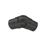 CVE-D424, Flexible swivel vertical elbow for Ø1 5/8" slotted tube — CVE-D424 — Matte Black