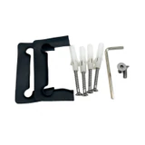 CP1N537, 5 Degree Pre-Set Wall Mount 'H' Back Plate Hinge for Frameless Shower Door — CP1N537