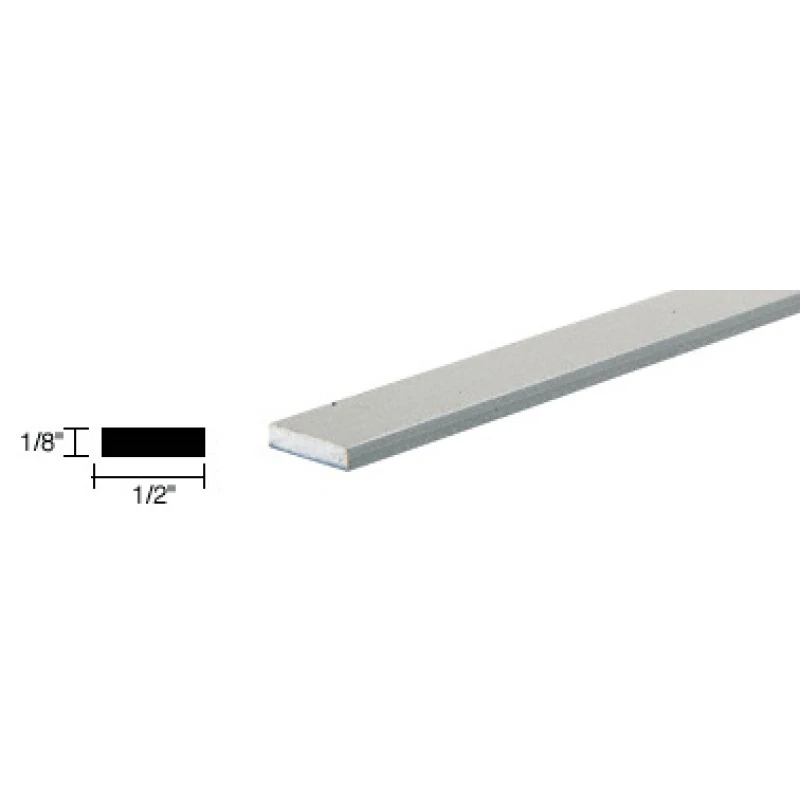 DV2412,CRL Satin Anodized 1/2" Aluminum Flat Bar Extrusion — DV2412A