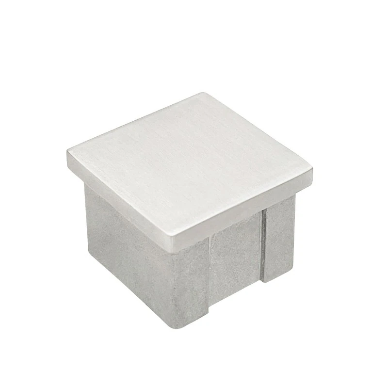 CEC-4040, Square End Cap for 1-1/2" x 1-1/2" Square Handrail Tube — CEC-4040 — Polished Stainless Steel
