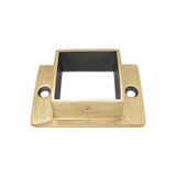 CFG-40X40, Flange for 1-1/2" x 1-1/2" slotted tube — CFG-40X40 — Brushed Gold