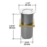 AMR207, Dust Proof Keeper — AMR207 — Polished Stainless Steel