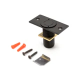 AMR208, CRL Dust Proof Keeper Non-Locking With Plate — AMR208 — Matte Black