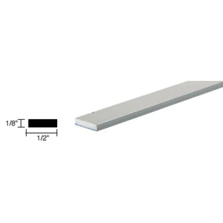 DV2412,CRL Satin Anodized 1/2" Aluminum Flat Bar Extrusion — DV2412A