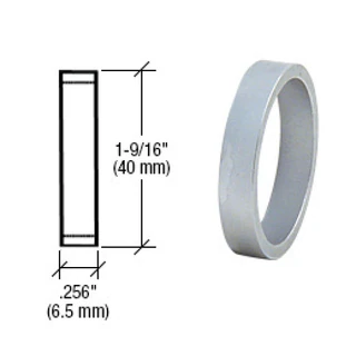 DRA256,CRL .256" Straight Cylinder Ring — DRA256BS — Brushed Stainless Steel