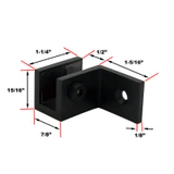 CS0GC37R Right Hand, Wall Mount Glass Clamp