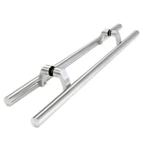 CLPO84-MB, (2-M1), Ø 1 1/4" X84"X72"(CTC), 84" Ladder Pull Handle Back to Back, Offset — CLPO84-PSS — Polished Stainless Steel