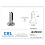 CRDMS160, Round Spigot Size: Ø 2" x 6 1/4" Height ,Duplex 2205 — CRDMS160 — Brushed Stainless Steel