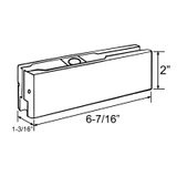 CPH20 Top Door Patch Fitting With CPF20-INS — CPH20 — Aluminum