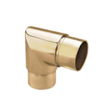 CL90-424, 90° 2-Way Elbow Connector for 1-1/2″ OD Round Tube — CL90-424 — Brushed Gold