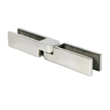 CY18, Square, Adjustable Railing/Fence Glass Clamp for 3/8″ or 1/2″ — CY18 — Polished Stainless Steel