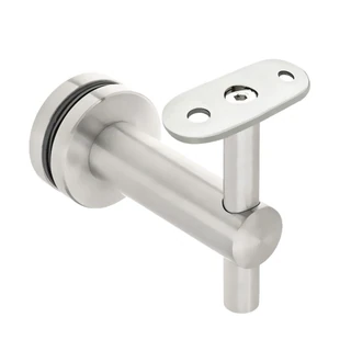 CHBF736, Glass Mount Handrail Bracket for Square Tube — CHBF736 — Polished Stainless Steel