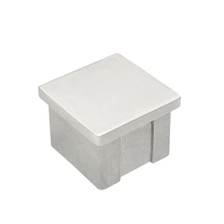 CEC-4040, Square End Cap for 1-1/2" x 1-1/2" Square Handrail Tube — CEC-4040 — Polished Stainless Steel