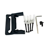 CP1N537, 5 Degree Pre-Set Wall Mount 'H' Back Plate Hinge for Frameless Shower Door — CP1N537