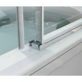 Close-up of the CSS05 glass panel and lower guide