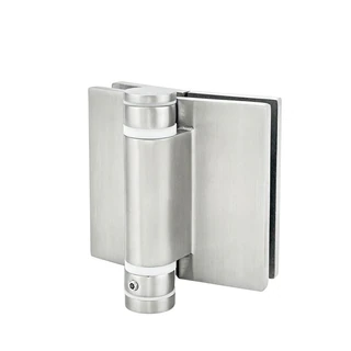 CY11S, Swimming Pool Glass to glass Heavy Duty Door Hinge for 3/8" - 5/8" Glass, flat pin — CY11S — Polished Stainless Steel