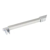 C2863, FRAMELESS SHOWER DOOR, SQUARE FIXED PANEL WALL TO GLASS SUPPORT BAR — C2863A