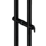 CLLPA48, 48" Locking Ladder Pull, 316 Stainless Steel Tube in 1/16" Thickness — CLLPA72 — Matte Black — 72"