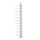 CRPC42, Round Post for cable Ø2", 42", (Post Only, Not include cable, Tensioner & Terminal Press And Latch) — CRPC42 — Brushed Stainless Steel — MIDDLE EXTENSION