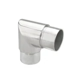 CL90-424, 90° 2-Way Elbow Connector for 1-1/2″ OD Round Tube — CL90-424 — Polished Stainless Steel