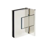 CEL044, Heavy Duty Adjustable Wall Mount offset Plate with Cover Plate Hinge, For 3/8"~1/2" Glass — CEL044PN
