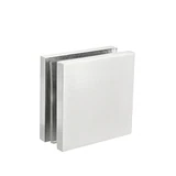 CMFC51X51, Square Glass To Glass Clamp With 3 Sets screws for 3/8" - 3/4" Thick Glass — CMFC51X51 — Polished Stainless