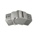 CVE-40X40, Flexible swivel vertical elbow for 1 1/2" x 1 1/2' slotted tube — CVE-40X40 — Brushed Stainless Steel
