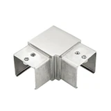 CE90-40X40, Tube to tube 90 degree Elbow for 1 1/2" x 1 1/2" slotted tube — CE90-40X40 — Polished Stainless Steel