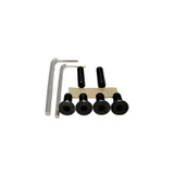 CEL180, Heavy Duty Adjustable Glass-to-Glass 180° with Cover Plate Hinge, For 3/8"~1/2" Glass — CEL180MB