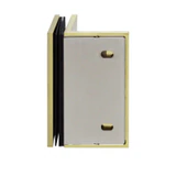 CSB290W,(2-R1) Shower Bracket with Cover, Offset Wall to Glass 90°, for 3/8" ~1/2" . Black Rubber Gaskets, — CSB290WSB