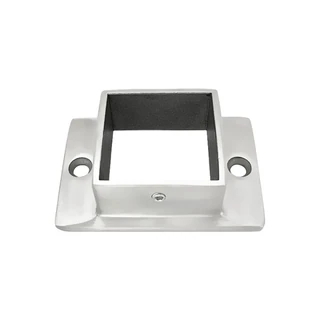 CFG-40X40, Flange for 1-1/2" x 1-1/2" slotted tube — CFG-40X40 — Polished Stainless Steel