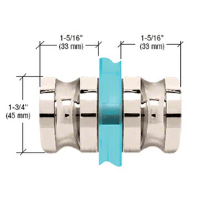 CRL Euro Style Back-to-Back Shower Door Knobs — SDK120