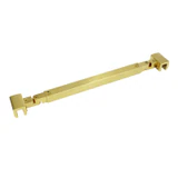 C2864, FRAMELESS SHOWER DOOR, SQUARE FIXED PANEL GLASS-TO-GLASS SUPPORT BAR — C2864A