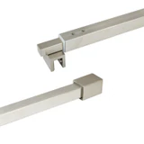C2861, FRAMELESS SHOWER DOOR, SQUARE FIXED PANEL WALL-TO-GLASS SUPPORT BAR — C2861A