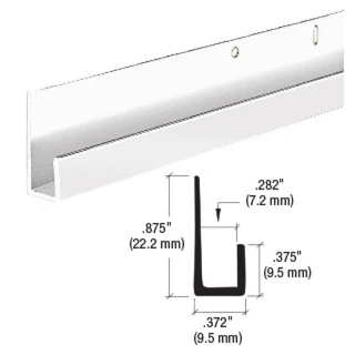 D636,CRL 1/4" Standard Aluminum J-Channel — D636BA