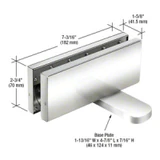 CRL380, CRL Hydraulic Patch Fitting with 2-9/16" Setback - No Hold Open — CRL380PS — Polished Stainless Steel